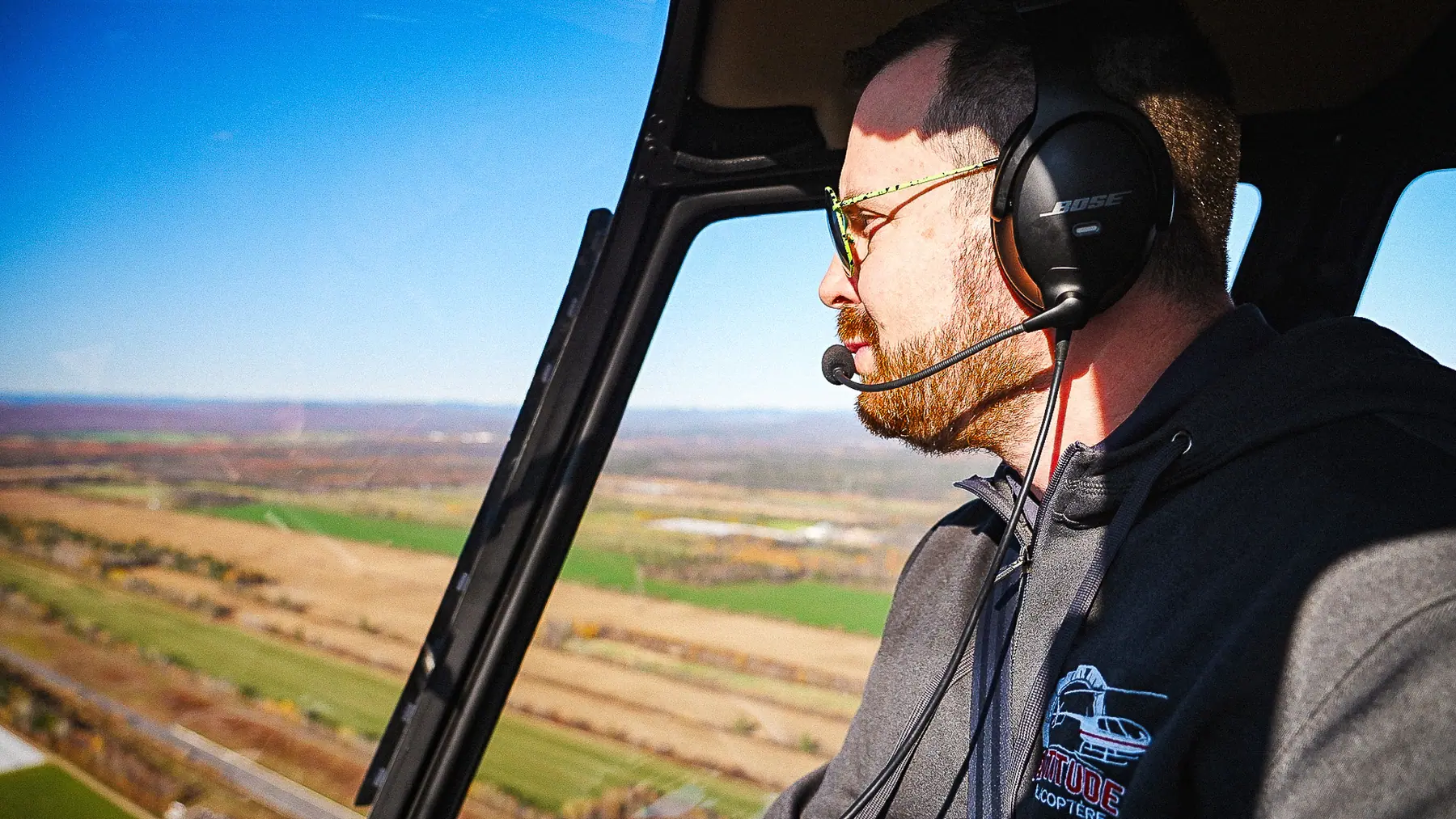 Pilote en vol